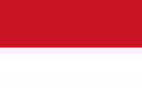 インドネシアの国旗のイラストです。