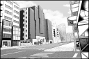 東京の街並の背景画です。加工のないものもあります。