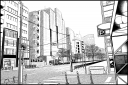 東京の街並の背景画です。加工のないものもあります。