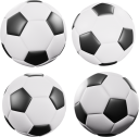 サッカーボール(3Dレンダリング画像)