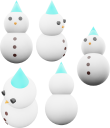 雪だるま(3Dレンダリング画像)
