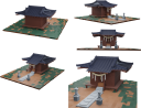 神社(3Dレンダリング画像)