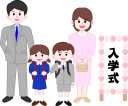 入学式の家族