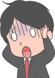 頭を抱える男子高校生のイラストです。