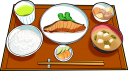 和食膳のイラストです。
