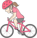 女性サイクリスト