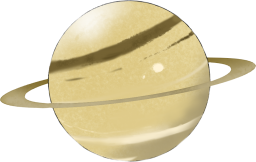 土星のイラストです。