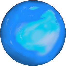 海王星のイラストです。