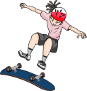 女性スケートボード選手