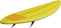 サーフィンボードの３Dオブジェクトです。