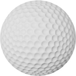 ゴルフボールの３Dオブジェクトです。