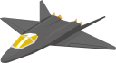 日伊英が共同開発する戦闘機の想像イラストです。