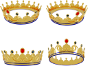王冠の３Dレンダリング画像です。