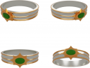 指輪の３Dレンダリング画像です。