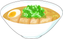 醤油ラーメンのイラストです