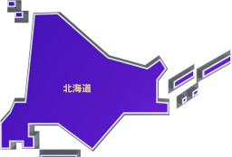 簡易な日本地図全体から北海道がズームアップされていく動画です。