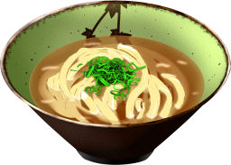 醤油うどんのイラスト