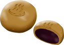 温泉饅頭のイラスト
