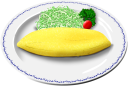 プレーンオムレツのイラスト