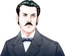 幕末通訳のアーネストサトウのイラスト