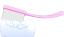 歯磨き中