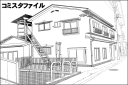 アパート線画（コミスタ）