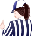 説明っするゲートボールレフリーの女性