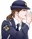 ささやく婦警さん