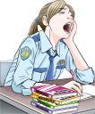 やる気のない婦警さん