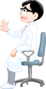 説明をしている医者