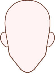 着せ替え用イラストの頭
