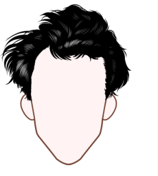 着せ替えイラスト用髪