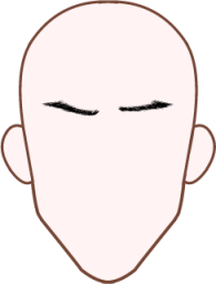 着せ替えイラスト用眉毛