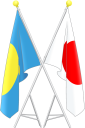 日本パラオ友好国旗