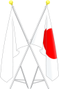 日本国旗のみ入った友好国旗