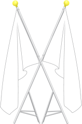 無地のクロス旗