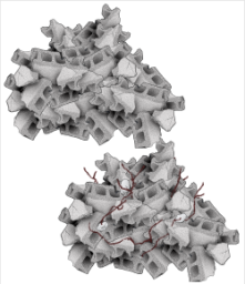 壊れたコンクリートブロックの塊, 鉄筋有無しの二枚セット