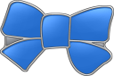 ブルーリボンバッジ蝶結び