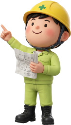 指示を出す現場監督