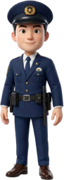 制服の男性警察官