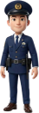 制服の男性警察官