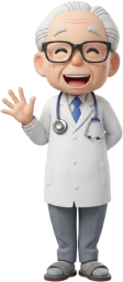年配のお医者さん