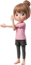 ストレッチする女性