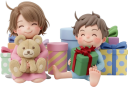 プレゼントをもらって嬉しい子供たち
