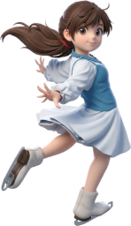 フィギアスケートする女の子