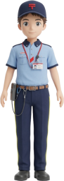 男性郵便配達員