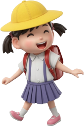 通学する小学一年生