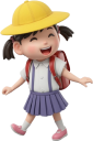 通学する小学一年生