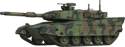 迷彩色の戦車