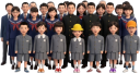 小中高生の集団